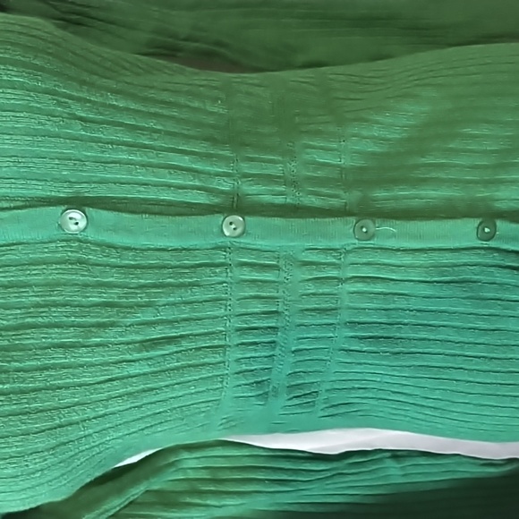 Mac and Jac green cardigan sweater size Small NWT - Picture 5 of 8